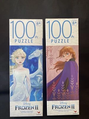 Lote de 2 rompecabezas de princesas congeladas Disney 100 piezas cada uno Elsa y Anna NUEVO Foto 1 de 4