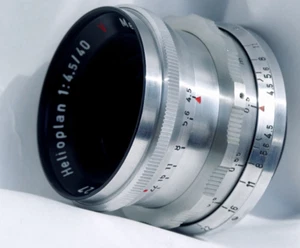 NEUWERTIG: M42 Meyer-Optik-Görlitz Helioplan 4,5/40 ROT V, sauber&Gesund, geprüft A7 - Bild 1 von 20