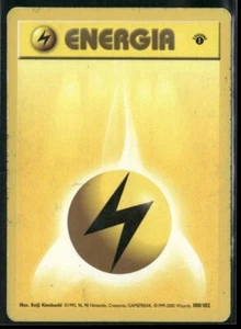 Pokemon TCG Lightning Energy 100/102 1st Edition Base Set Italian - Picture 1 of 5