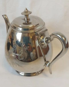 Gerhardi& Co 1749 Jugendstil Kanne Kaffeekanne Teekanne mit Gravur - Bild 1 von 10