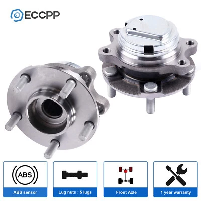 2Pcs Wheel Hub Bearings Front RWD For Infiniti G35 G37 EX35 FX35 Q50 Q60 Q70 M45 - Image 1 of 4