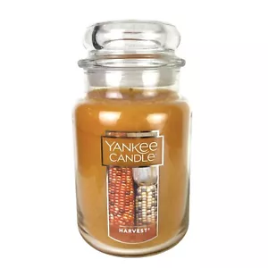 Yankee Candle New Harvest 22 Oz Jar Candle With Lid Un-used Large Autumn Fall - Picture 1 of 7