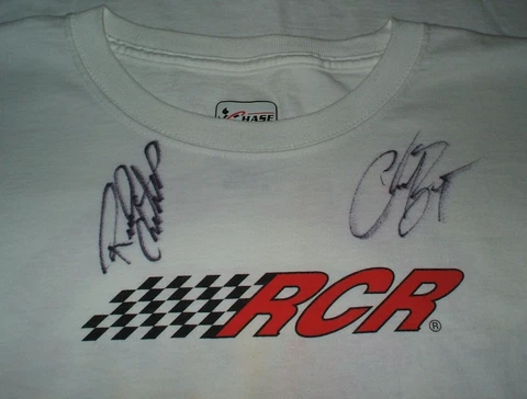 Richard Childress Racing Signed Autograph T Shirt XL NASCAR Clint Bowyer Chase Cover
