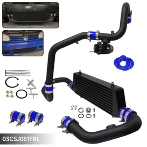 Intercooler Pipe Kit W/ Sensor Flange +BOV For VW Jetta Golf GTI MK4 1.8T Blue - Picture 1 of 10
