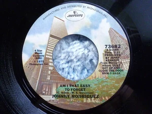 JOHNNY RODRIGUEZ 45 RPM 7" VINYL - Am I That Easy To Forget - Picture 1 of 1