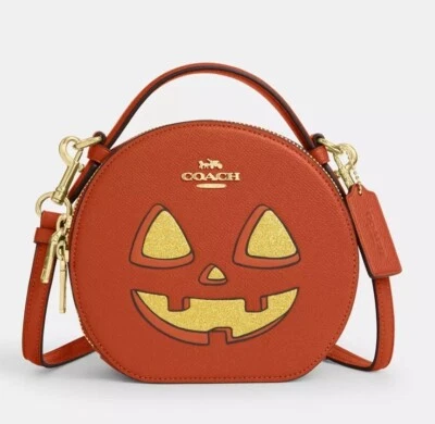 NWT Coach Canteen Crossbody Bag With Halloween Pumpkin CW468 2024 🎃💀! - Image 1 of 4