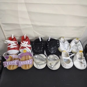 Build-A-Bear Shoes Lot 6 Pairs BAB Sandals Boots Accessories - Picture 1 of 23