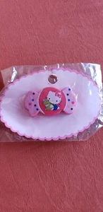 New Vintage Classic Sanrio Hello Kitty Hair Clip Barrette Bow 1976 1987 LOOK! - Picture 1 of 2