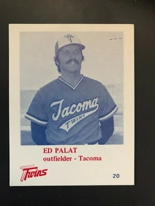Tacoma Twins ED PALAT - 1975 KMO Radio Minnesota Twins minor league - Picture 1 of 1