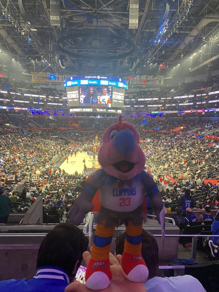 2017 La Los Angeles Clippers 10" Plush Mascot 213 Chuck The California Condor