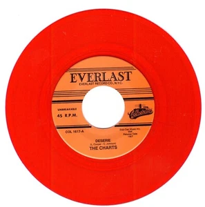 The Charts -Deserie /Zoop - 7" Red Vinyl - NEW - Imagen 1 de 3