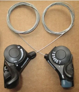 Bicycle SHIMANO TOURNEY TX30 SHIFTER Kit 7 or 6 Speed Set Right and Left/Pair  - Picture 1 of 8