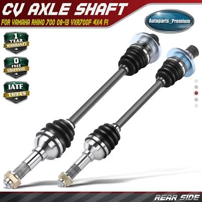 2x Conjunto de eje trasero conductor y pasajero CV para Yamaha Rhino 700 2008-2009 2011-2013 Foto 1 de 4