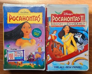 New Disney VHS Sealed Tape "Pocahontas" Masterpiece Collection + Pocahontas 2 - Picture 1 of 4