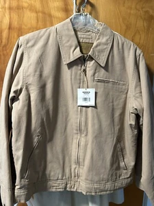 Sonoma Mens Tan Full Zip Bomber Jacket - Size Medium NWT - Picture 1 of 7