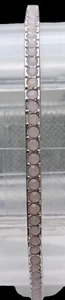 SWAROVSKI Crystal Pave Dusty Pink Opalite Bangle Bracelet - Picture 1 of 8