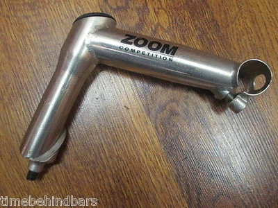 VINTAGE ZOOM COMPETITION  25.4  1 1/8" x 140 x 25.4 QUILL STEM SILVER - Image 1 of 4