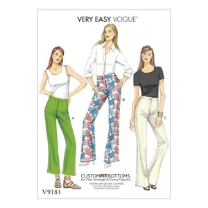 Vogue Schnittmuster V9181 - Hose - schmale Hose - leichter Schlag - Bild 1 von 7
