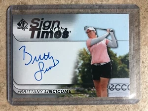 2021 Upper Deck SP Authentic Sign Of The Times Golf #SOTT-BL BRITTANY LINCICOME - Bild 1 von 1