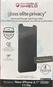 ZAGG iPhone 12/iPhone 12 Pro InvisibleShield Glass Elite Privacy Screen, NEW - Picture 1 of 1