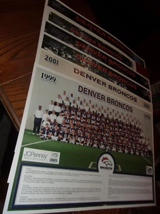 DENVER BRONCOS TEAM POSTER / PHOTO LOT 1999 , 2001 , 2006 , 2007 , 2008 , 2009 - Picture 1 of 1