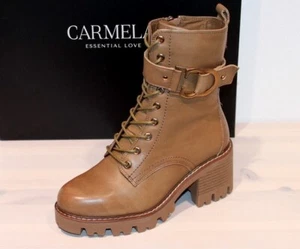 % RESTPAARE SONDERVERKAUF % CARMELA Leder Stiefelette Schnür Boots - Neu! Gr. 38 - Bild 1 von 8