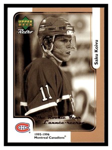 1999 McDonald's Upper Deck The Rookie Year #MCD-14R Saku Koivu - Canadiens