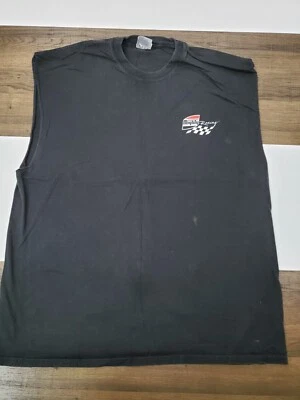 Para Hombres 2XL Mighty Racing Camisa Corte Sin Mangas Camiseta Negra 00s Cuello Redondo Negra Foto 1 de 4