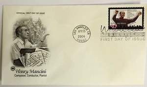 50 USPS PCS Henry Mancini 2004 37c Briefmarke FDC Cover 3839 Ersttagsausgabe NEU - Bild 1 von 1