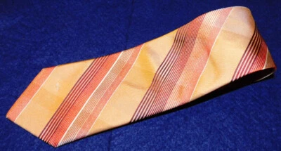 VALENTINO MADE IN ITALY MULTI COLOR STRIPED TIE - NECK TIES - DESIGNER TIES. - Image 1 of 4