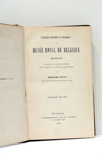 LIVRE ANCIEN FETIS CATALOGUE DESCRIPTIF HISTORIQUE MUSEE ROYAL BELGIQUE 1869 - Imagen 1 de 6