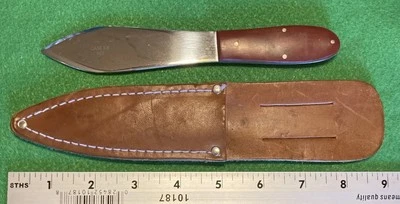 Cuchillo Lanzador Case XX Modelo Temprano #303 SIN PUNTOS Pre 1970, con Funda de Cuero Foto 1 de 4