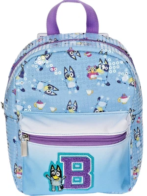 BLUEY Sequin Mini Backpack Blue Girls Inches NEW - Image 1 of 4