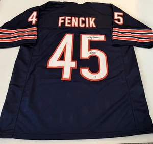 Gary Fencik Chicago Bears signed Custom jersey + SB XX autographed JSA Witnessed - Picture 1 of 4