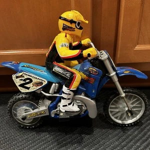VINTAGE Jeremy Mcgrath MX Tyco RC X-TREME CYCLE  Motorcycle Dirt Bike & Remote  - Picture 1 of 19
