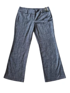 7th Avenue Signature Fit Anzughose Bootcut Stretch blau Größe 10 32x29 neu mit Etikett - Bild 1 von 15