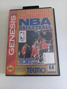 TECMO SUPER NBA Basketball Sega Genesis CIB Tested - Picture 1 of 7