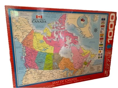 EuroGraphics Map of Canada Puzzle (1000 Piece) - Image 1 of 3