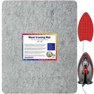 ZOMONETI 24x18 Fieltro Nueva Zelanda Lana Prensado Alfombra Planchar Almohadilla Acolchado - Imagen 1 de 7