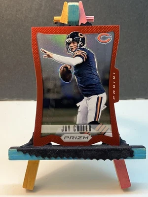 2012 Panini (1st Yr of) Prizm #35 Jay Cutler Prizms Red Die Cut Bears Broncos - Image 1 of 2