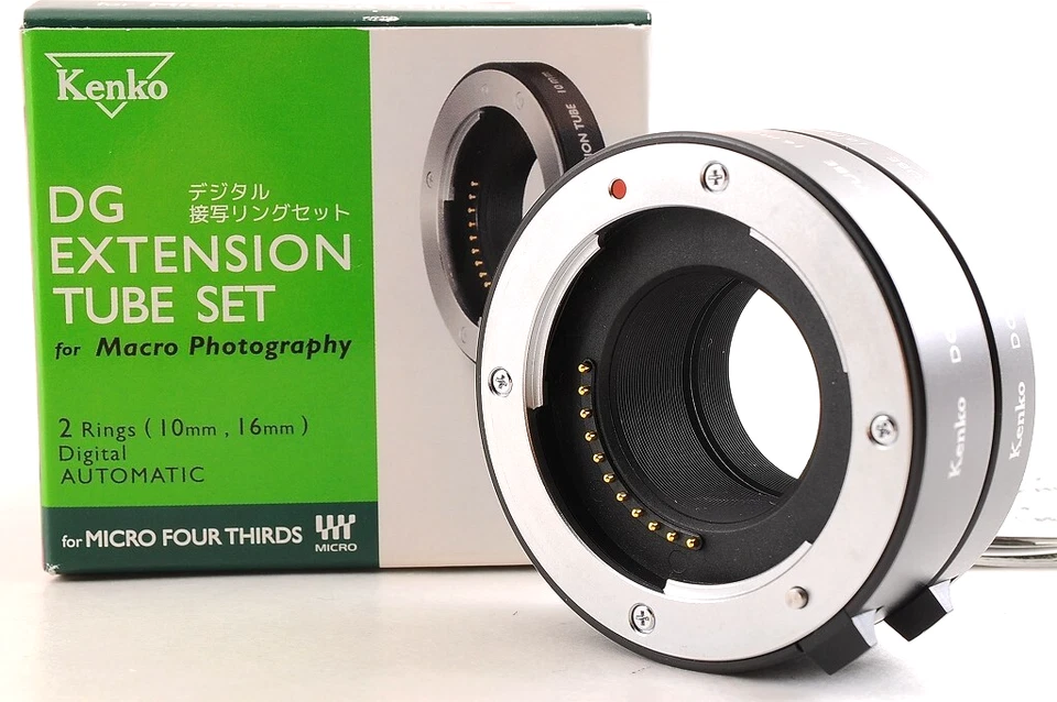 Kenko DG Extension Tube Set 10mm 16mm Micro Four Thirds MFT Mount TOP MINT Japan - Image 1 of 4