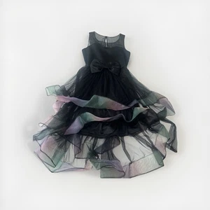 Bonnie Jean Girls Black Dress Size 10  - Picture 1 of 3