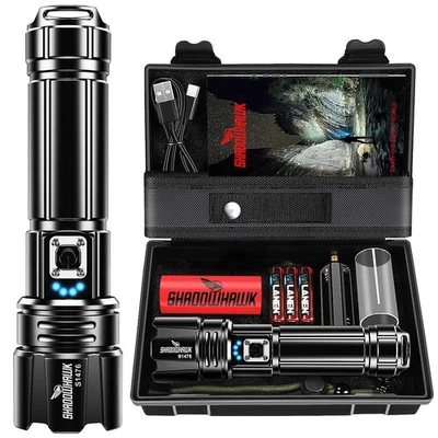 Lampe Torche LED Ultra Puissante 1000000 Lumens Lampe de Poche Rechargeable a... - Imagen 1 de 4