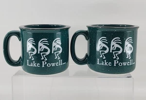 Lake Powell Souvenir Coffee Mug Set of 2 Kokopelli Native American Tribal Design - Picture 1 of 4