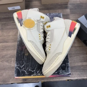 Size 8.5 - Jordan 3 Retro x J. Balvin Mid Medellin Sunset (USED, clean) - Picture 1 of 5