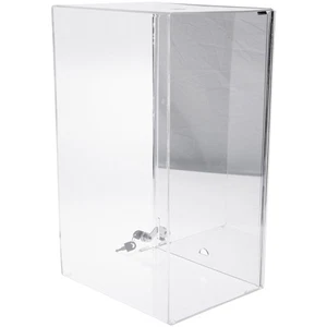 Plymor Acrylic Locking Case w/ Sliding Back (Mirrored) 20.75" x 12.25" x 10" - Picture 1 of 1