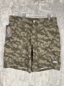 Pantalones Cortos de Pesca AFTCO Deckhand Para Hombres 34 8" Entrepierna OG Camuflaje Carga Nuevos con Etiquetas $75 - Imagen 1 de 3
