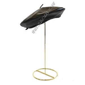 Gorra de cuero genuino vintage estilo francés boina/talla gratuita unisex - Imagen 1 de 5