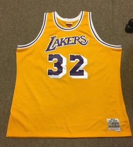 magic johnson jersey blue