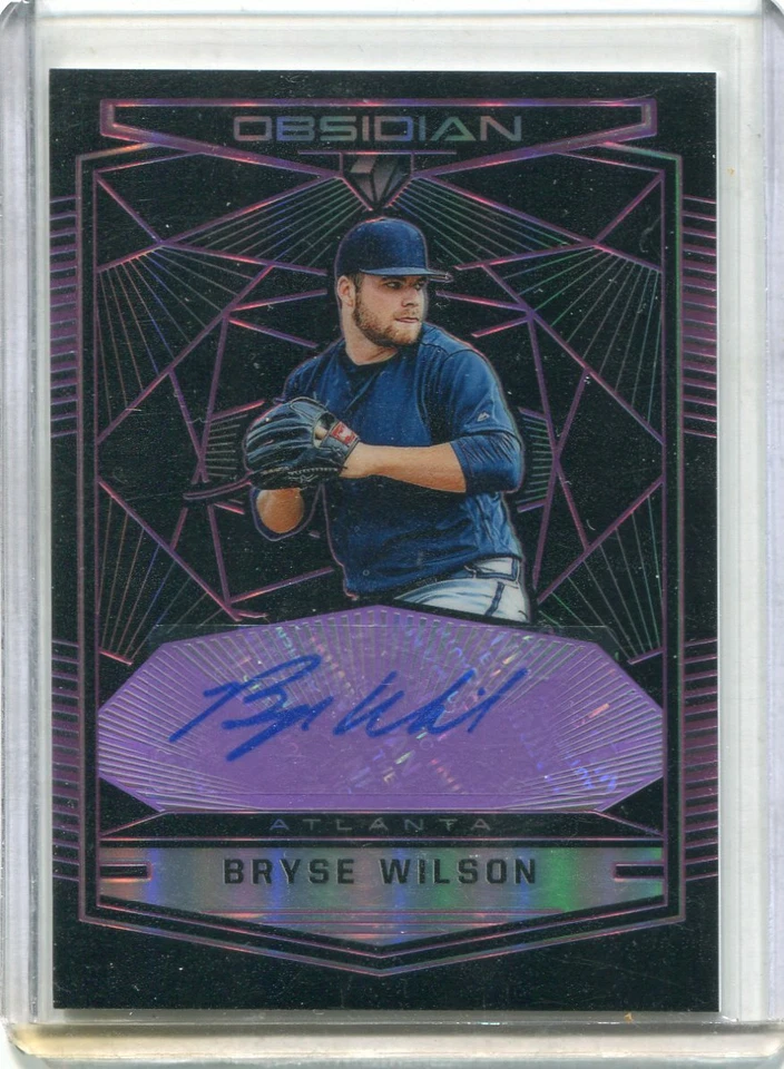 2019 Obsidian Purple Etch Prizm Refractor Bryse WIlson Rookie Auto 24/99 - Image 1 of 1